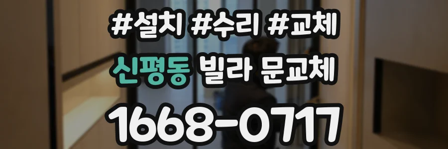 신평동 빌라 문교체