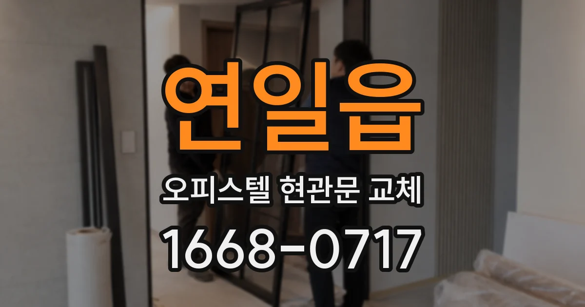 연일읍 오피스텔 현관문 교체