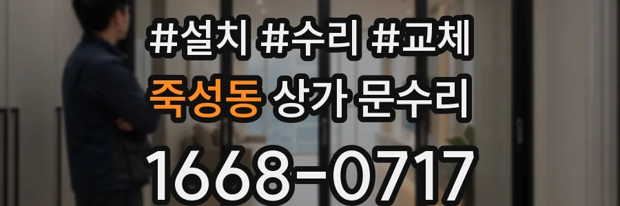죽성동 상가 문수리