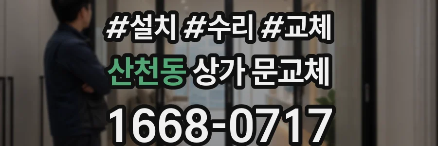 산천동 상가 문교체