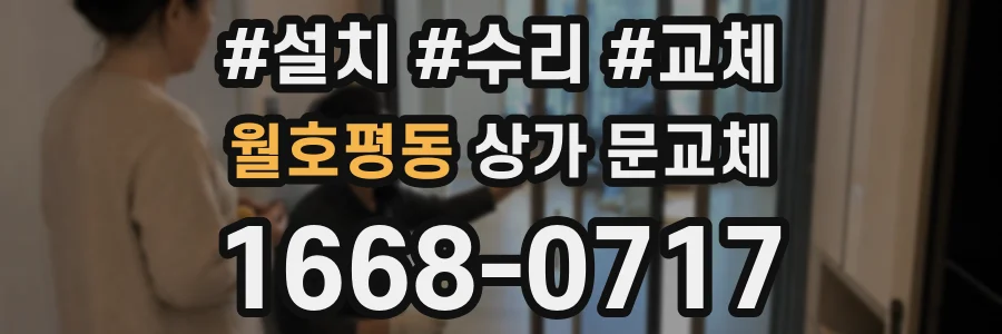 월호평동 상가 문교체