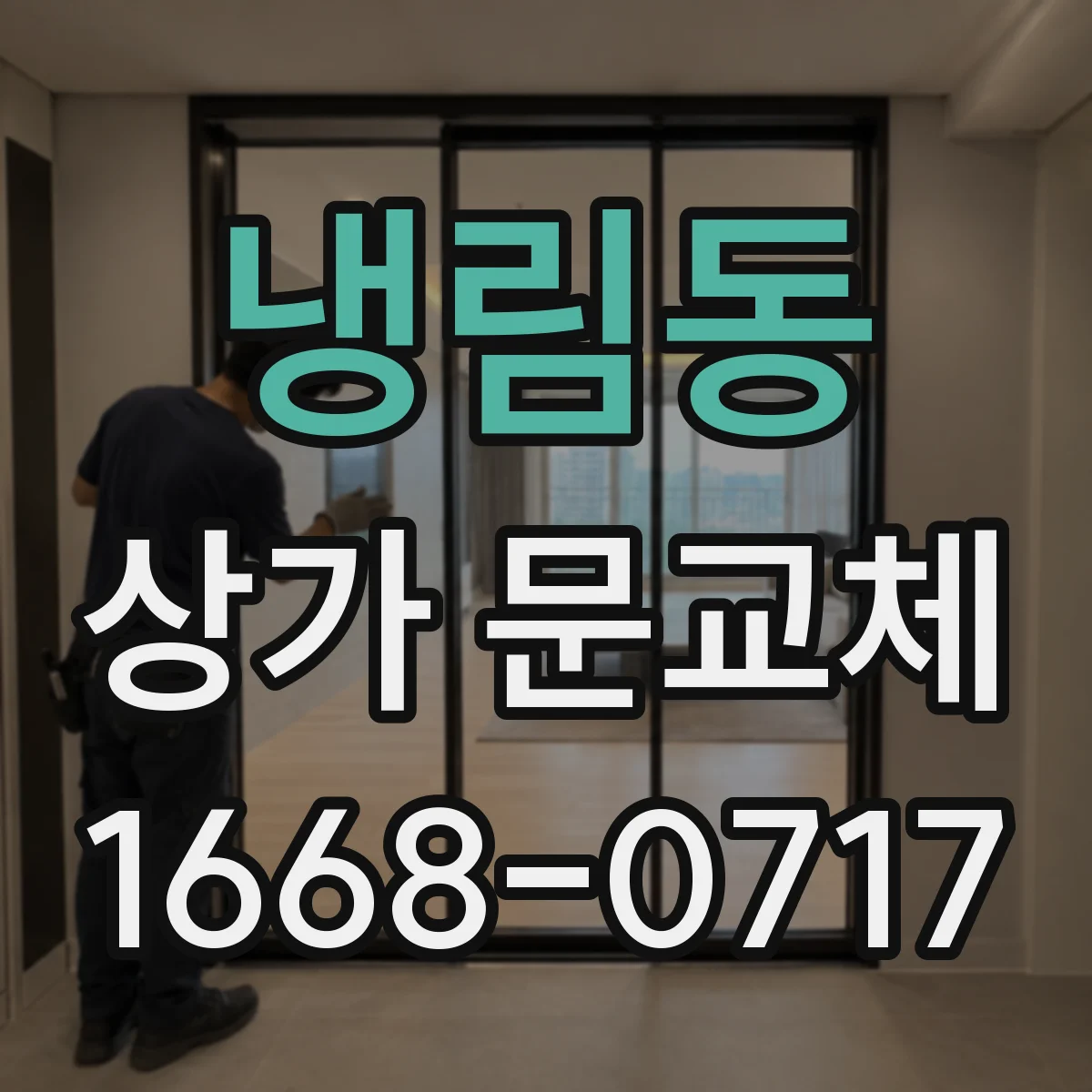 냉림동 상가 문교체