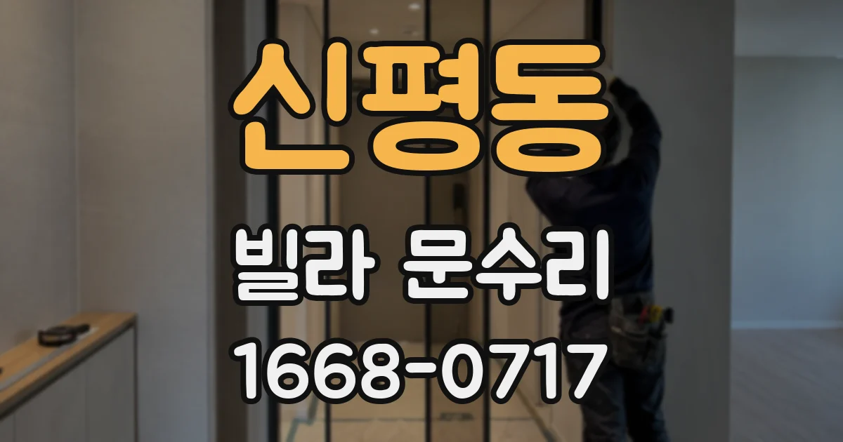 신평동 빌라 문수리