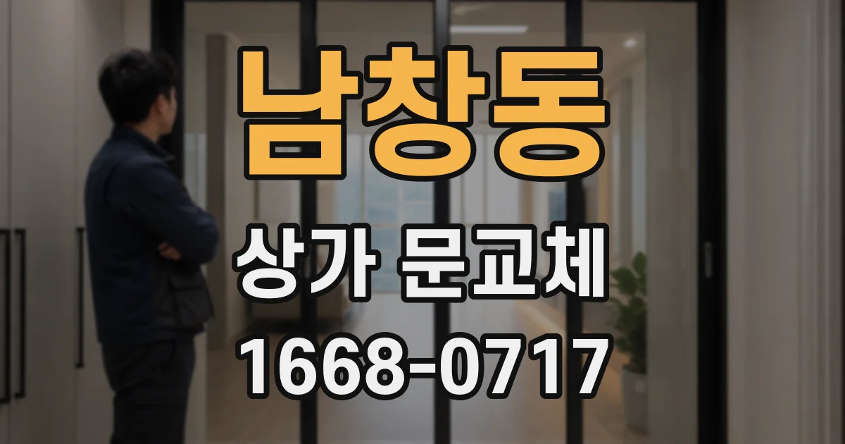 남창동 상가 문교체
