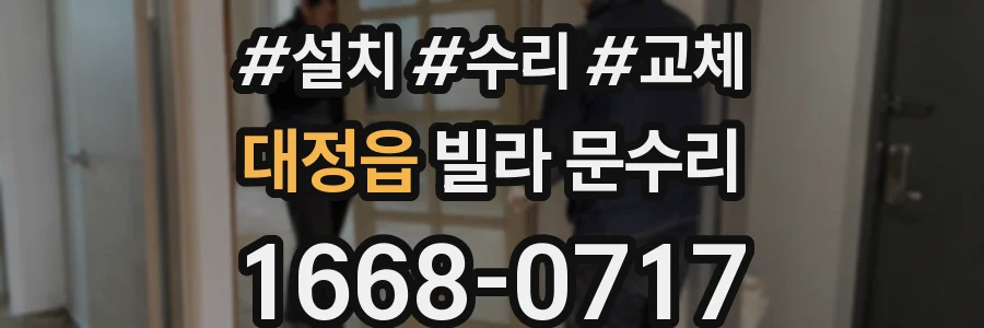대정읍 빌라 문수리