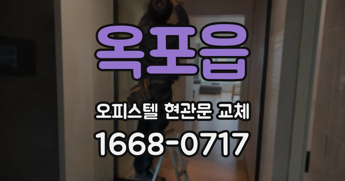 옥포읍 오피스텔 현관문 교체