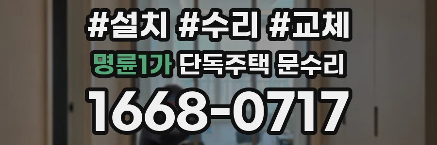 명륜1가 단독주택 문수리