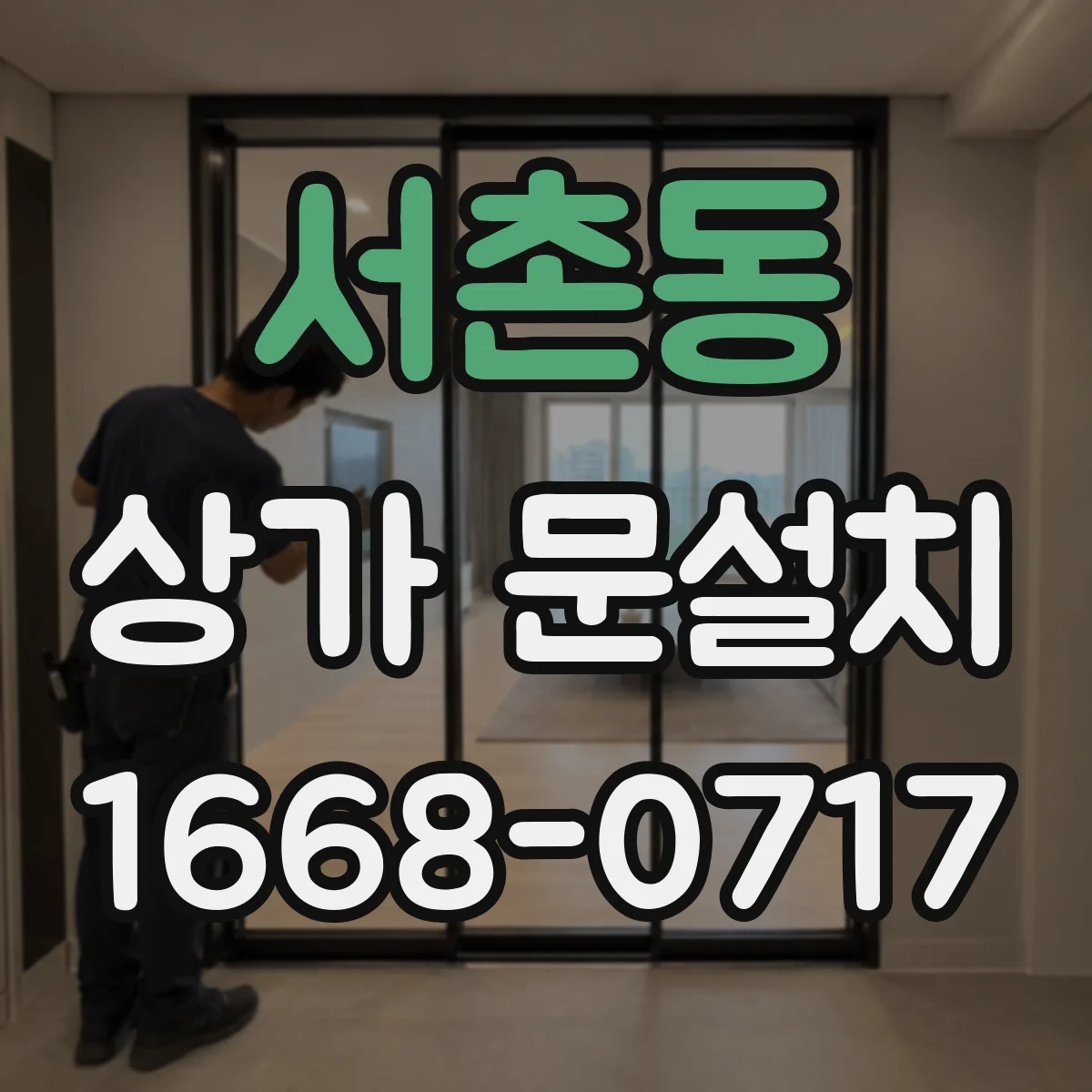 서촌동 상가 문설치