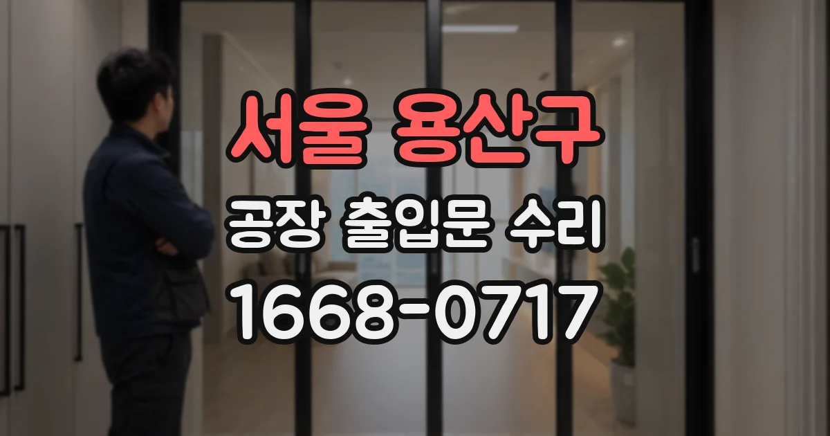 서울 용산구 공장 출입문 수리