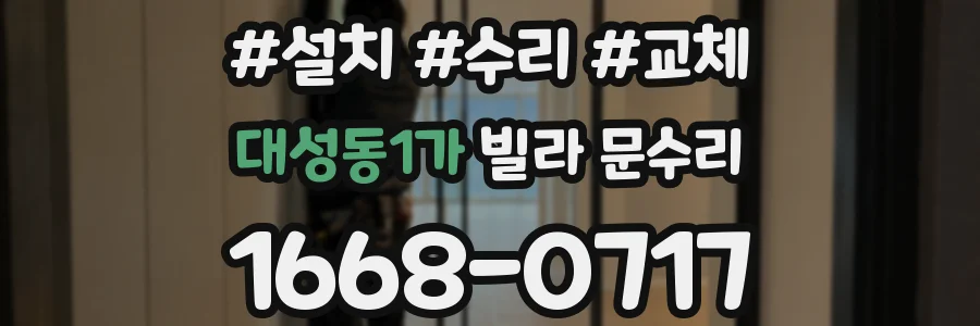 대성동1가 빌라 문수리