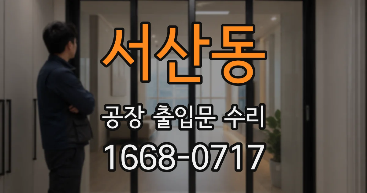 서산동 공장 출입문 수리