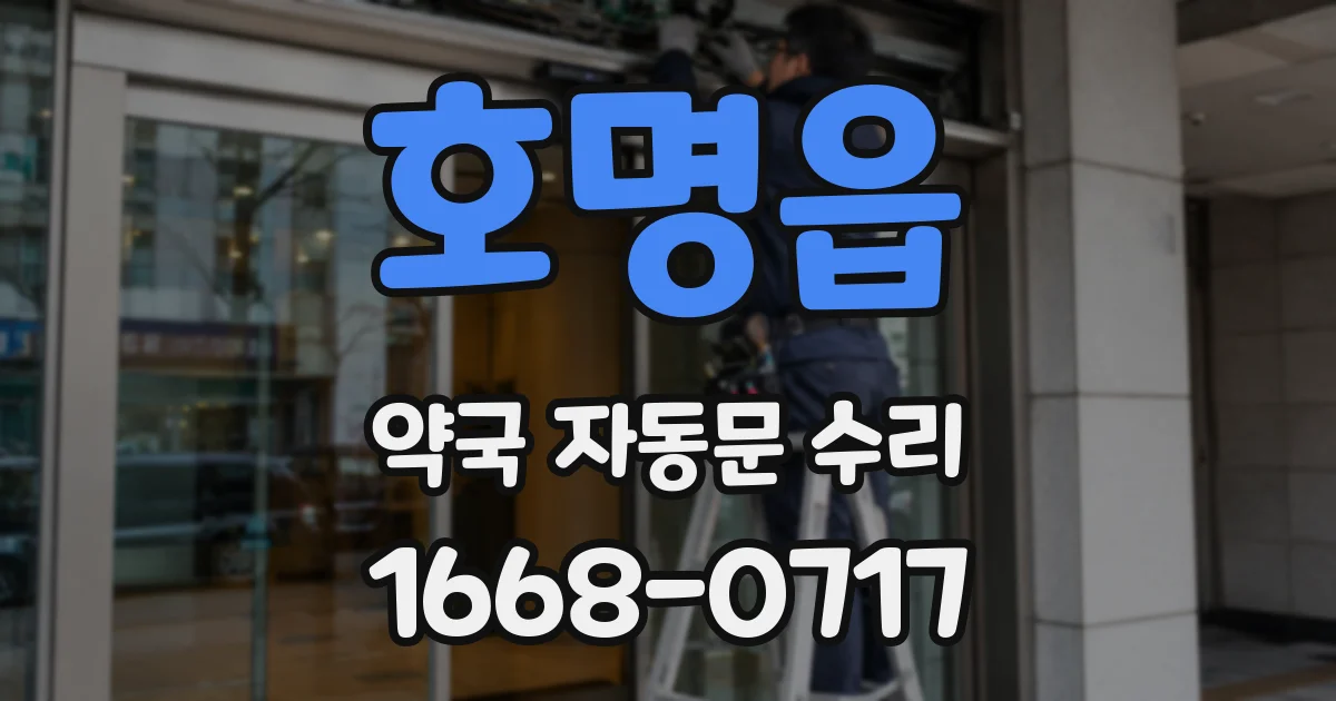 호명읍 약국 자동문 수리