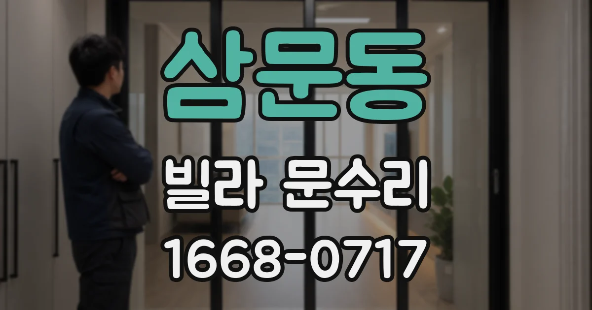 삼문동 빌라 문수리