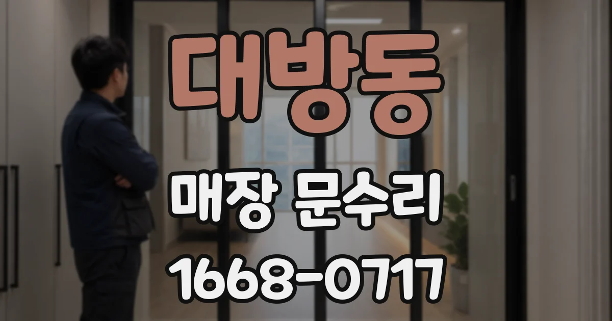 대방동 매장 문수리