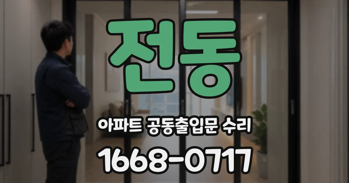 전동 아파트 공동출입문 수리