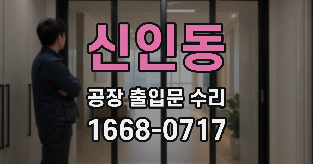 신인동 공장 출입문 수리