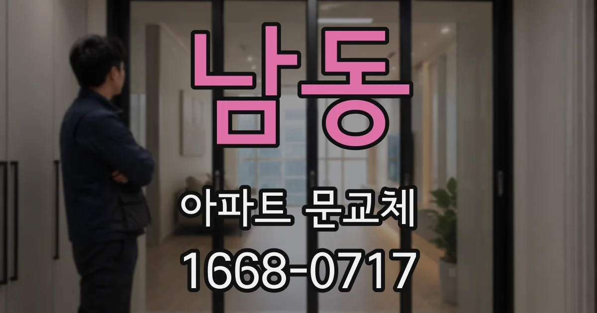 남동 아파트 문교체