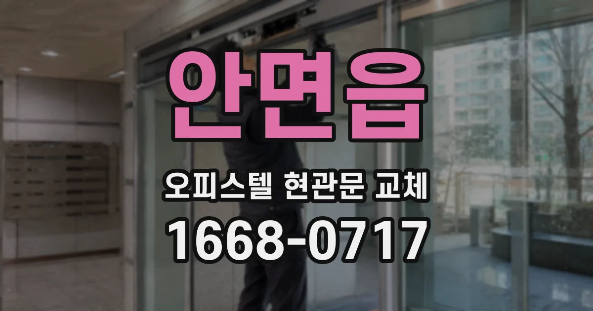 안면읍 오피스텔 현관문 교체