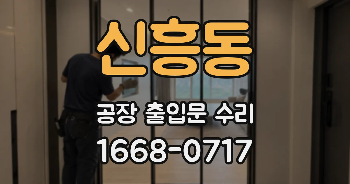 신흥동 공장 출입문 수리