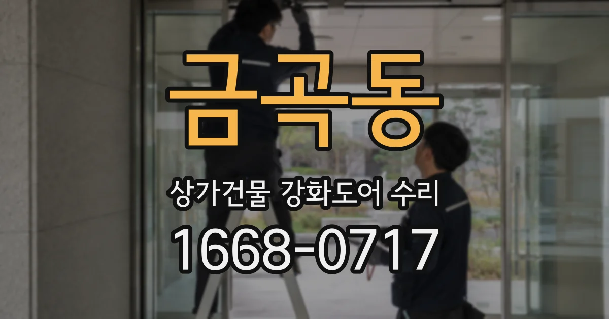 금곡동 상가건물 강화도어 수리