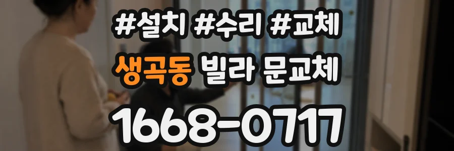 생곡동 빌라 문교체
