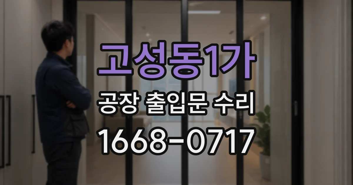 고성동1가 공장 출입문 수리