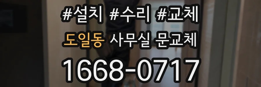 도일동 사무실 문교체