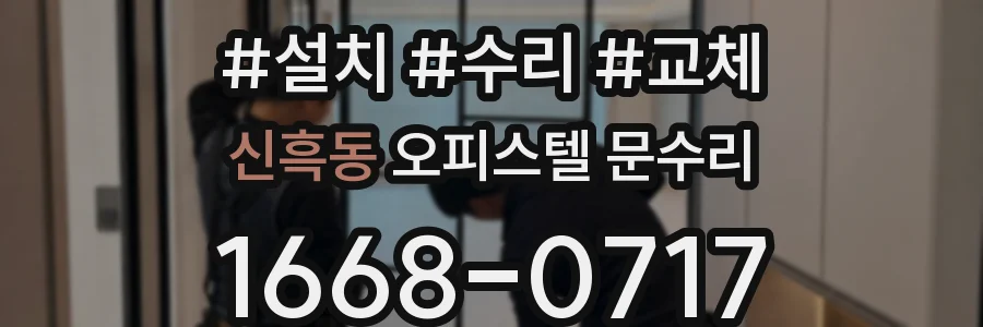 신흑동 오피스텔 문수리