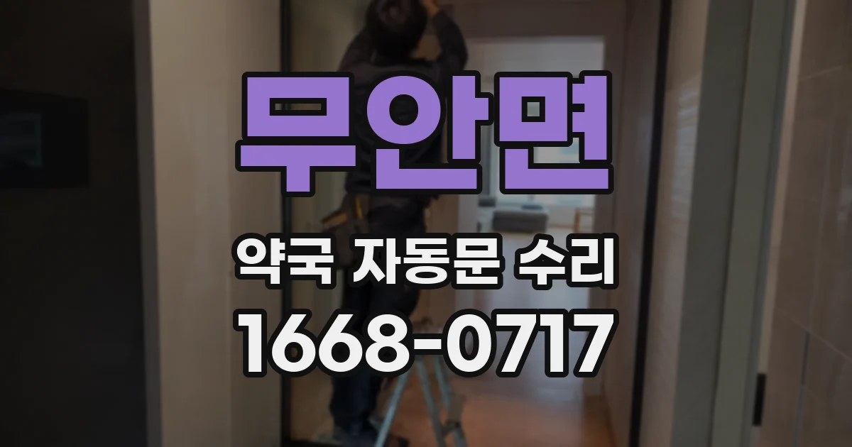무안면 약국 자동문 수리