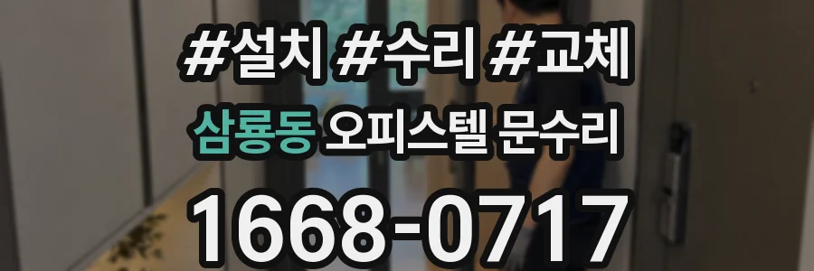 삼룡동 오피스텔 문수리