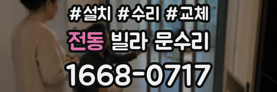 전동 빌라 문수리