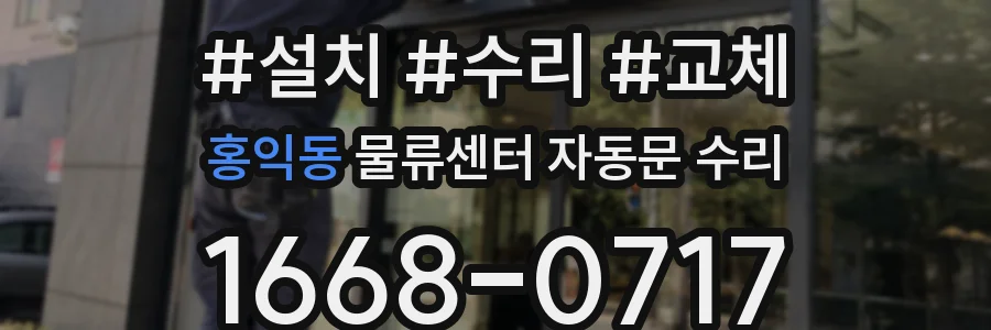 홍익동 물류센터 자동문 수리