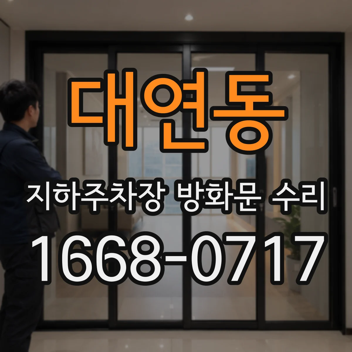 대연동 지하주차장 방화문 수리
