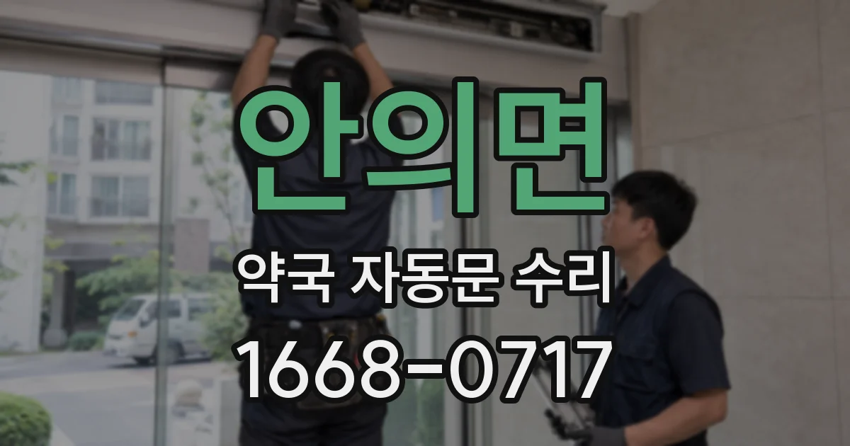 안의면 약국 자동문 수리