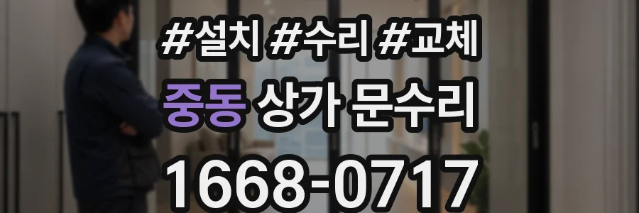 중동 상가 문수리