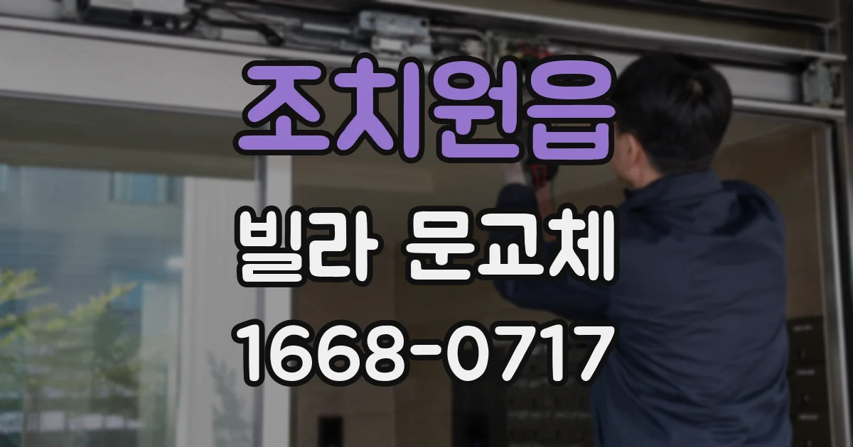 조치원읍 빌라 문교체