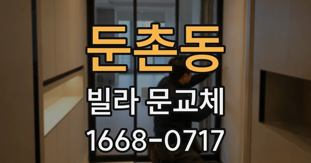 둔촌동 빌라 문교체