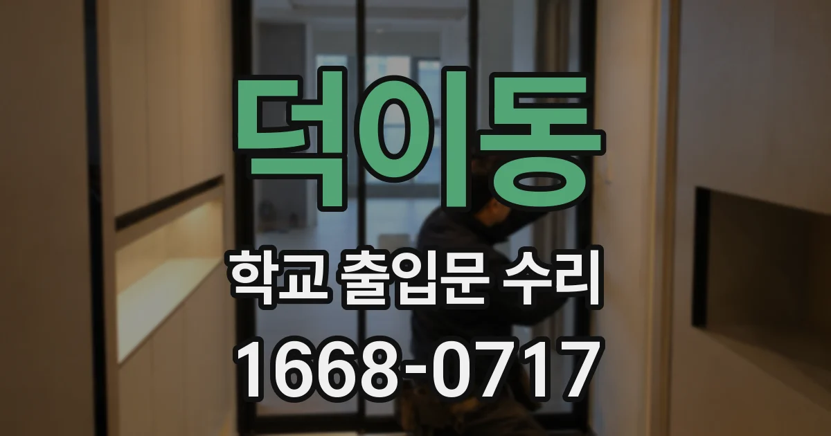 덕이동 학교 출입문 수리