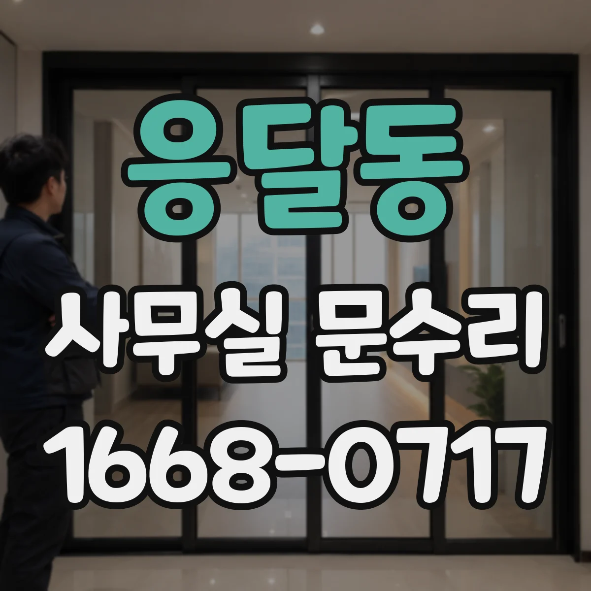 응달동 사무실 문수리