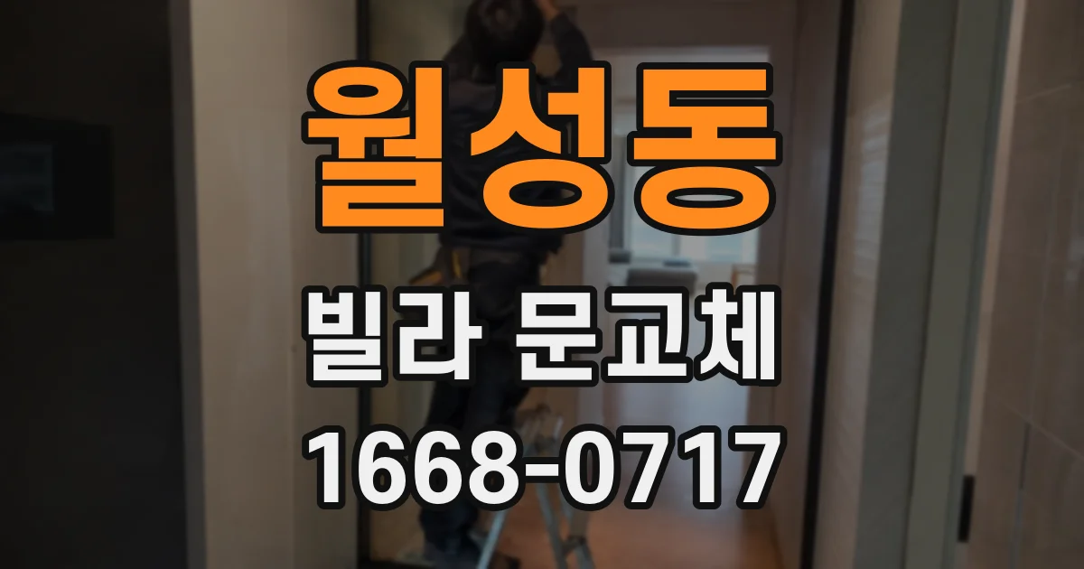 월성동 빌라 문교체