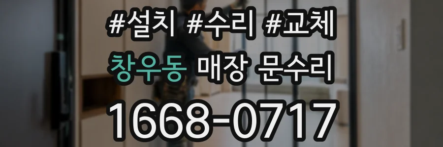 창우동 매장 문수리