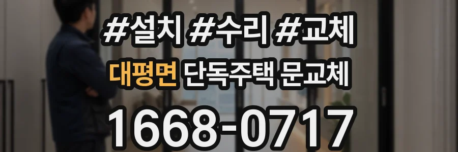 대평면 단독주택 문교체