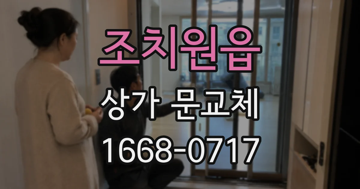 조치원읍 상가 문교체
