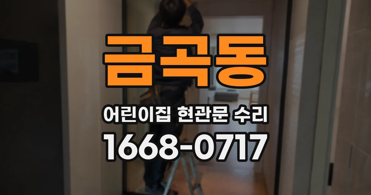 금곡동 어린이집 현관문 수리