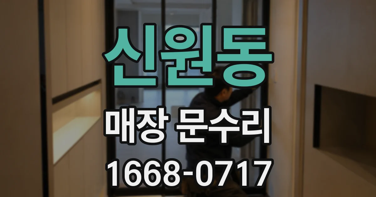 신원동 매장 문수리