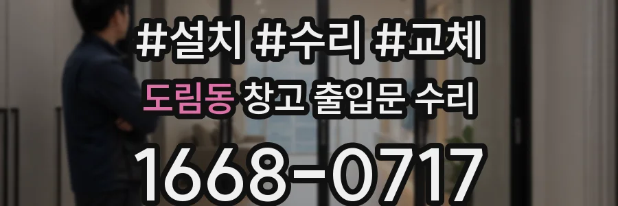 도림동 창고 출입문 수리