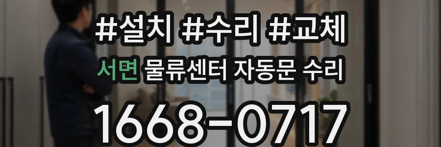 서면 물류센터 자동문 수리