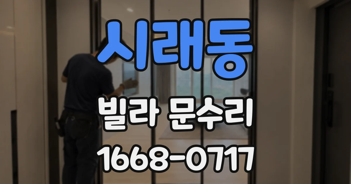 시래동 빌라 문수리