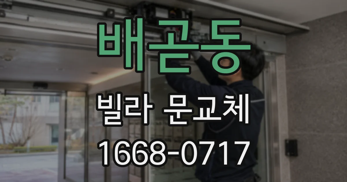 배곧동 빌라 문교체