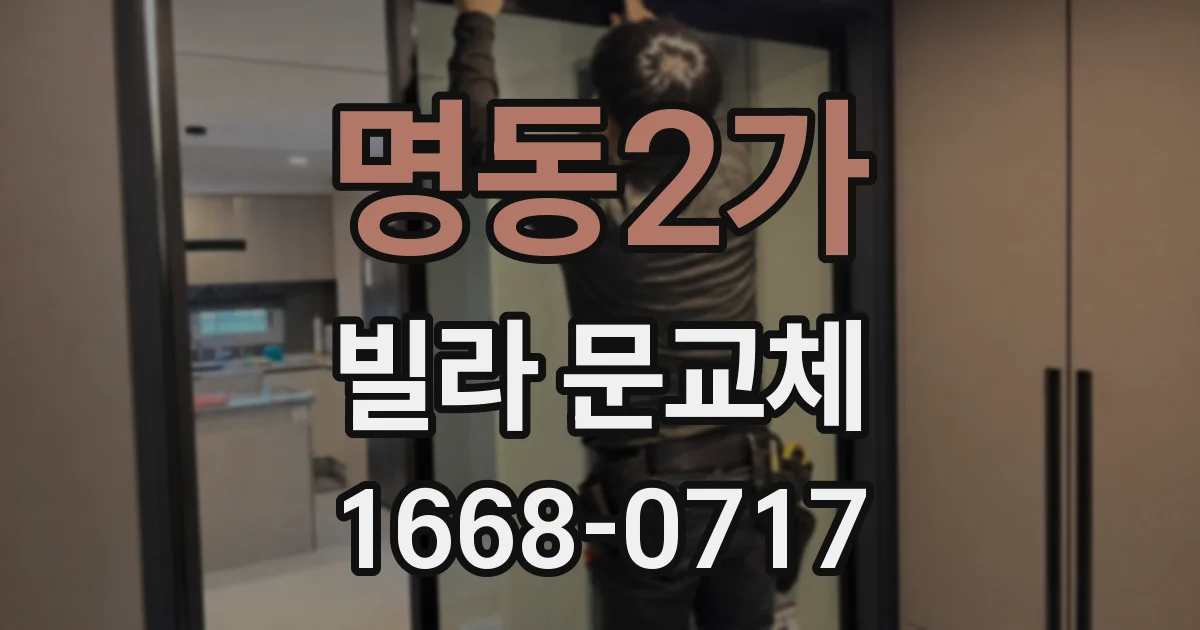 명동2가 빌라 문교체